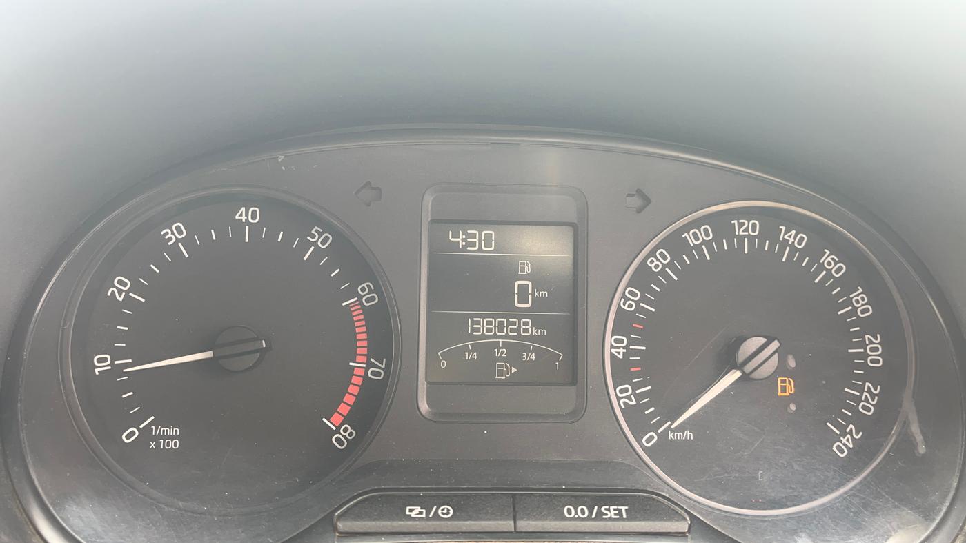 2019 Skoda Rapid AMBITION 1.6 MPI MT, Petrol, Manual, 1,38,083 km, Odometer Image