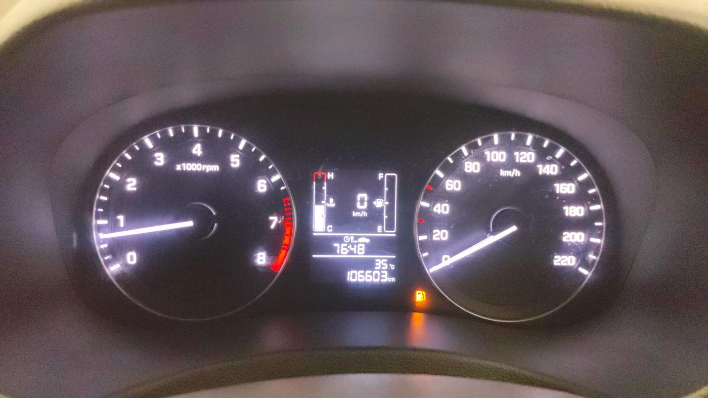 2016 Hyundai Creta SX PLUS 1.6 PETROL, Petrol, Manual, 1,06,589 km, Odometer Image