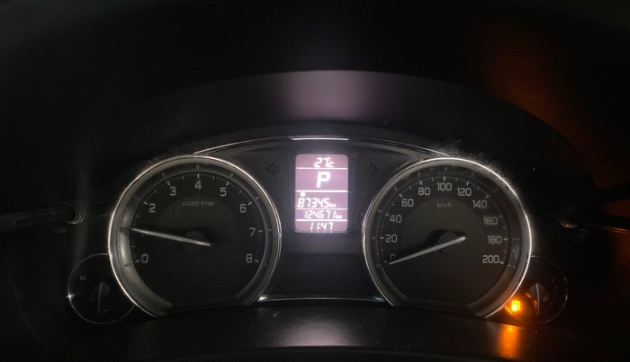 2017 Maruti Ciaz ALPHA  AT 1.4  PETROL, Petrol, Automatic, 1,24,625 km, Odometer Image