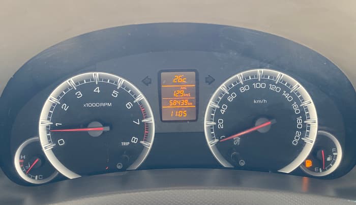2012 Maruti Ertiga ZXI, Petrol, Manual, 58,404 km, Odometer Image