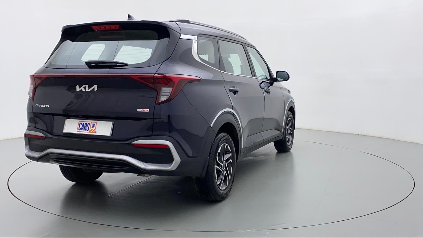 2022 KIA CARENS PRESTIGE PLUS 1.4G MT 7STR, Petrol, Manual, 1,574 km, Right Back Diagonal