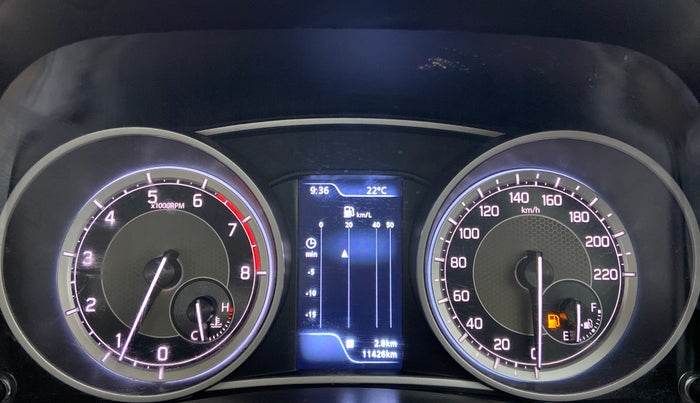 2022 Maruti Dzire ZXI Plus, Petrol, Manual, 11,425 km, Odometer Image