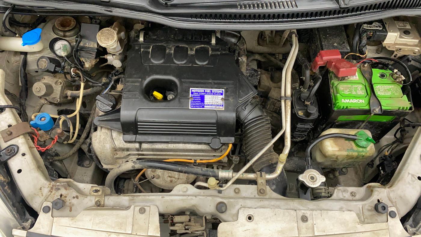 2015 Maruti Wagon R 1.0 VXI AMT, CNG, Automatic, 92,025 km, Open Bonet