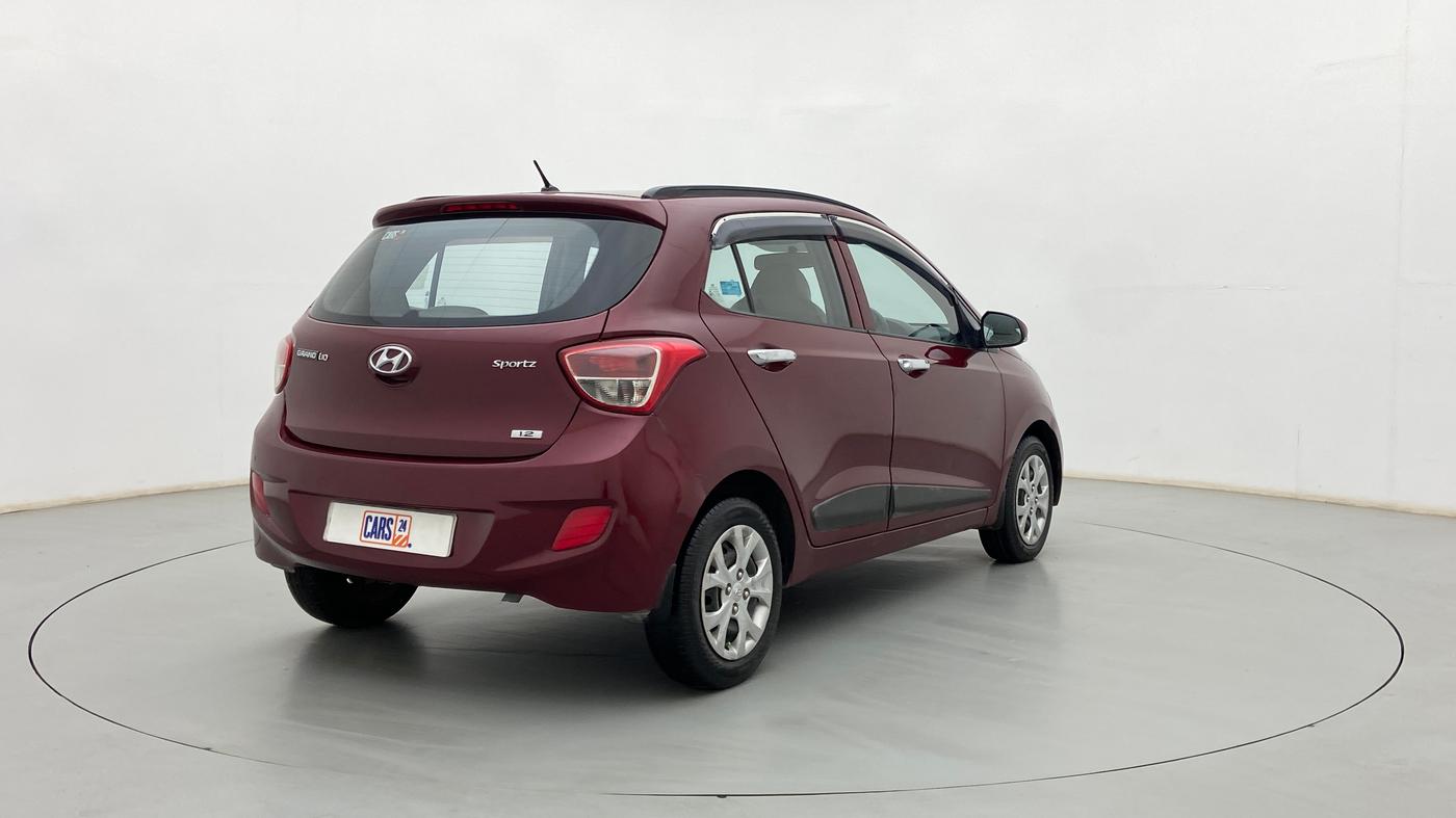 2015 Hyundai Grand i10 SPORTZ 1.2 KAPPA VTVT, Petrol, Manual, 48,050 km, Right Back Diagonal