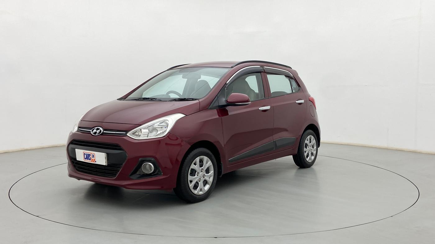 2015 Hyundai Grand i10 SPORTZ 1.2 KAPPA VTVT, Petrol, Manual, 48,050 km, Left Front Diagonal
