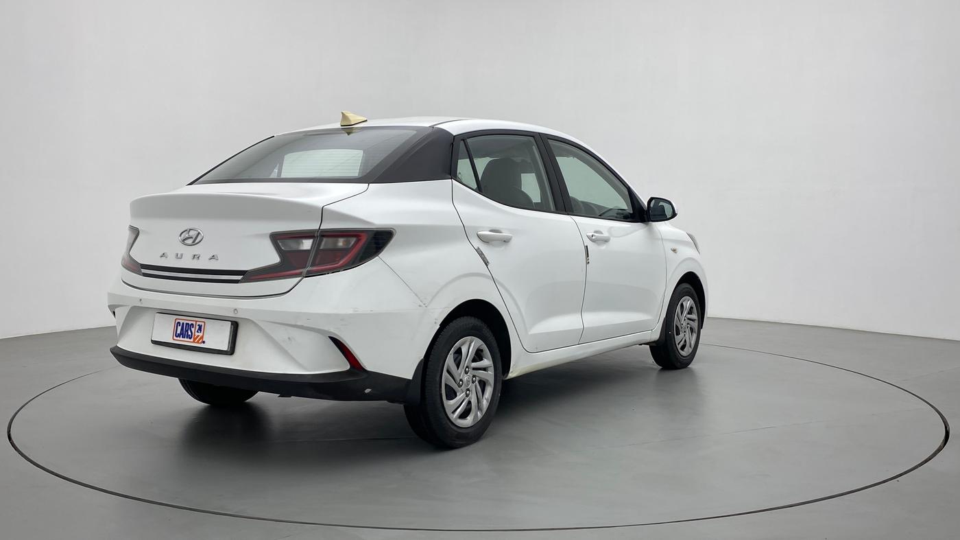2020 Hyundai AURA S 1.2 CNG, CNG, Manual, 80,065 km, Right Back Diagonal