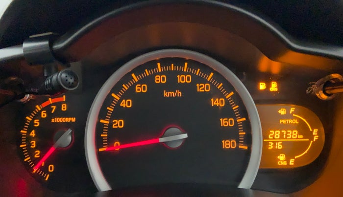 2018 Maruti Celerio VXI CNG D, CNG, Manual, 28,784 km, Odometer Image