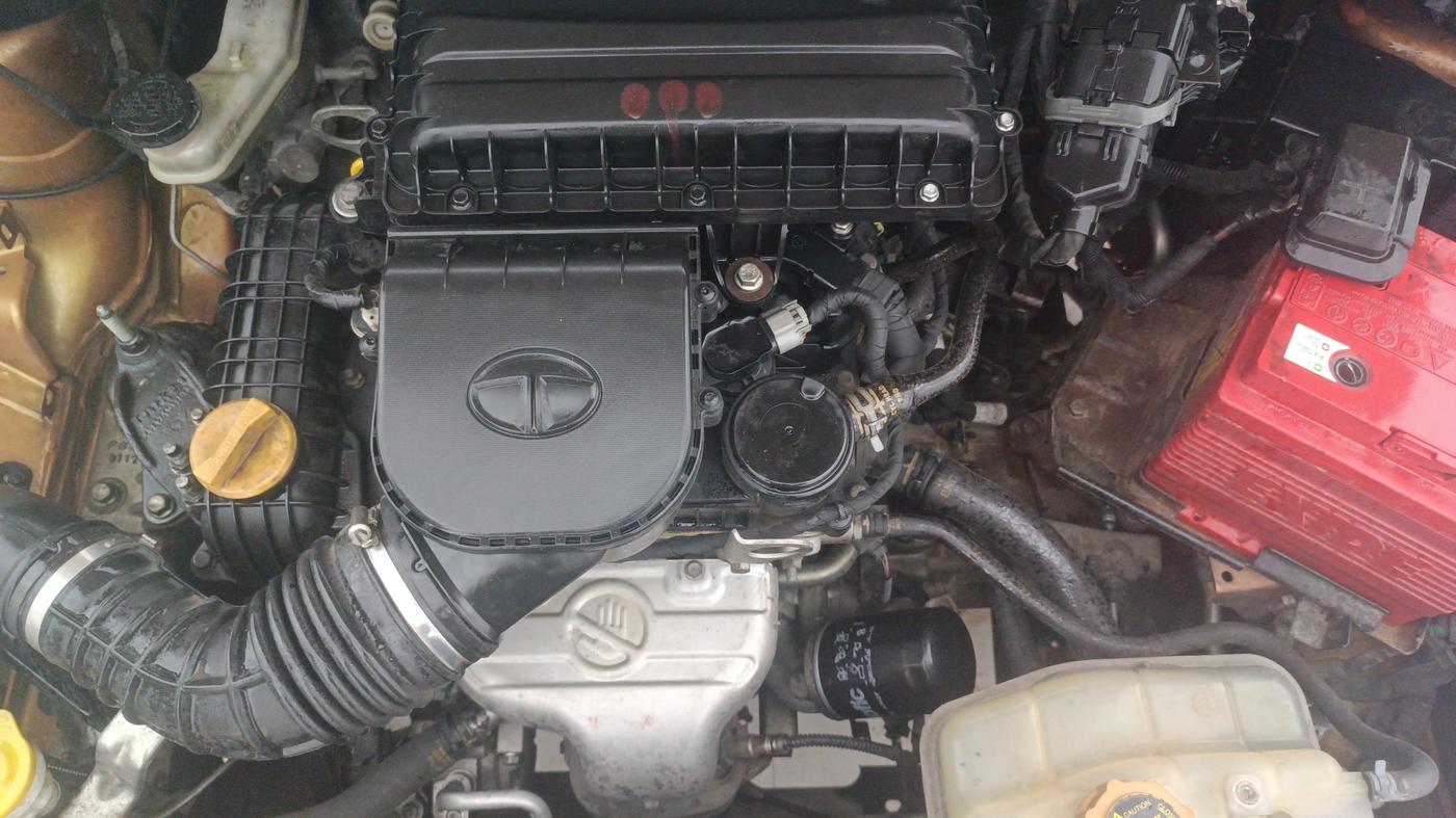 2017 Tata Tiago XM PETROL, Petrol, Manual, 1,07,113 km, Engine View