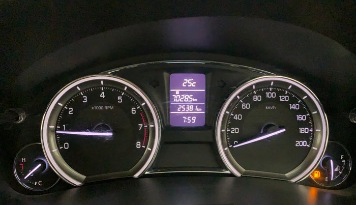 2015 Maruti Ciaz ZXI+, Petrol, Manual, 25,644 km, Odometer Image