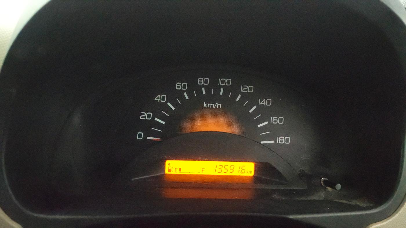 2014 Maruti Wagon R 1.0 LXI CNG, CNG, Manual, 1,35,909 km, Odometer Image