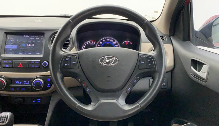 2017 Hyundai Grand i10 ASTA 1.2 KAPPA VTVT, Petrol, Manual, 42,588 km, Steering Wheel Close Up