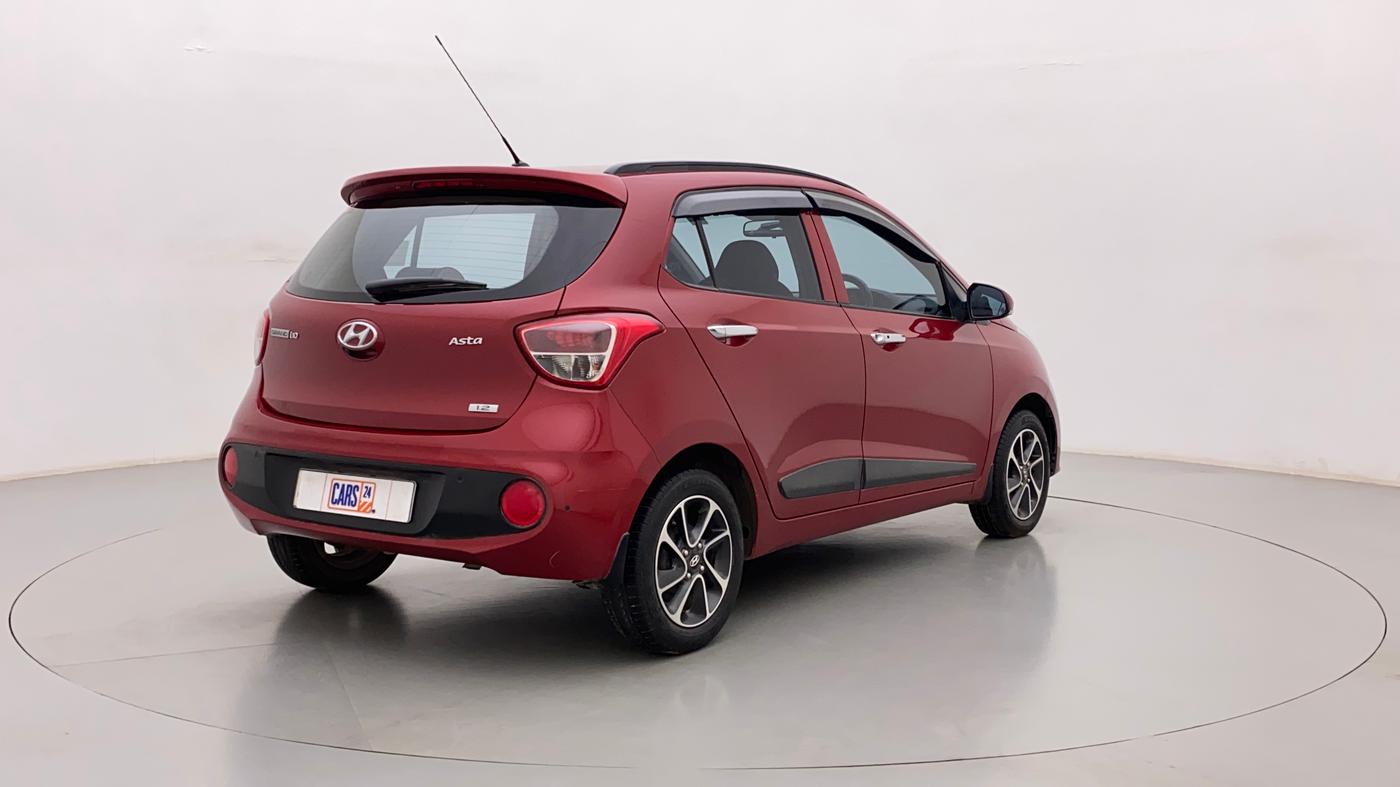 2017 Hyundai Grand i10 ASTA 1.2 KAPPA VTVT, Petrol, Manual, 42,588 km, Right Back Diagonal