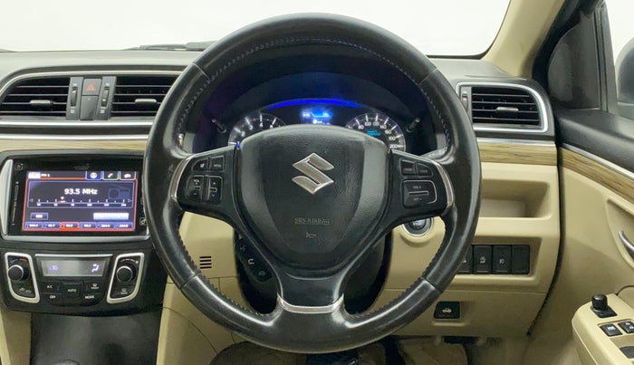 2018 Maruti Ciaz ALPHA  AT 1.5 SHVS PETROL, Petrol, Automatic, 85,423 km, Steering Wheel Close Up
