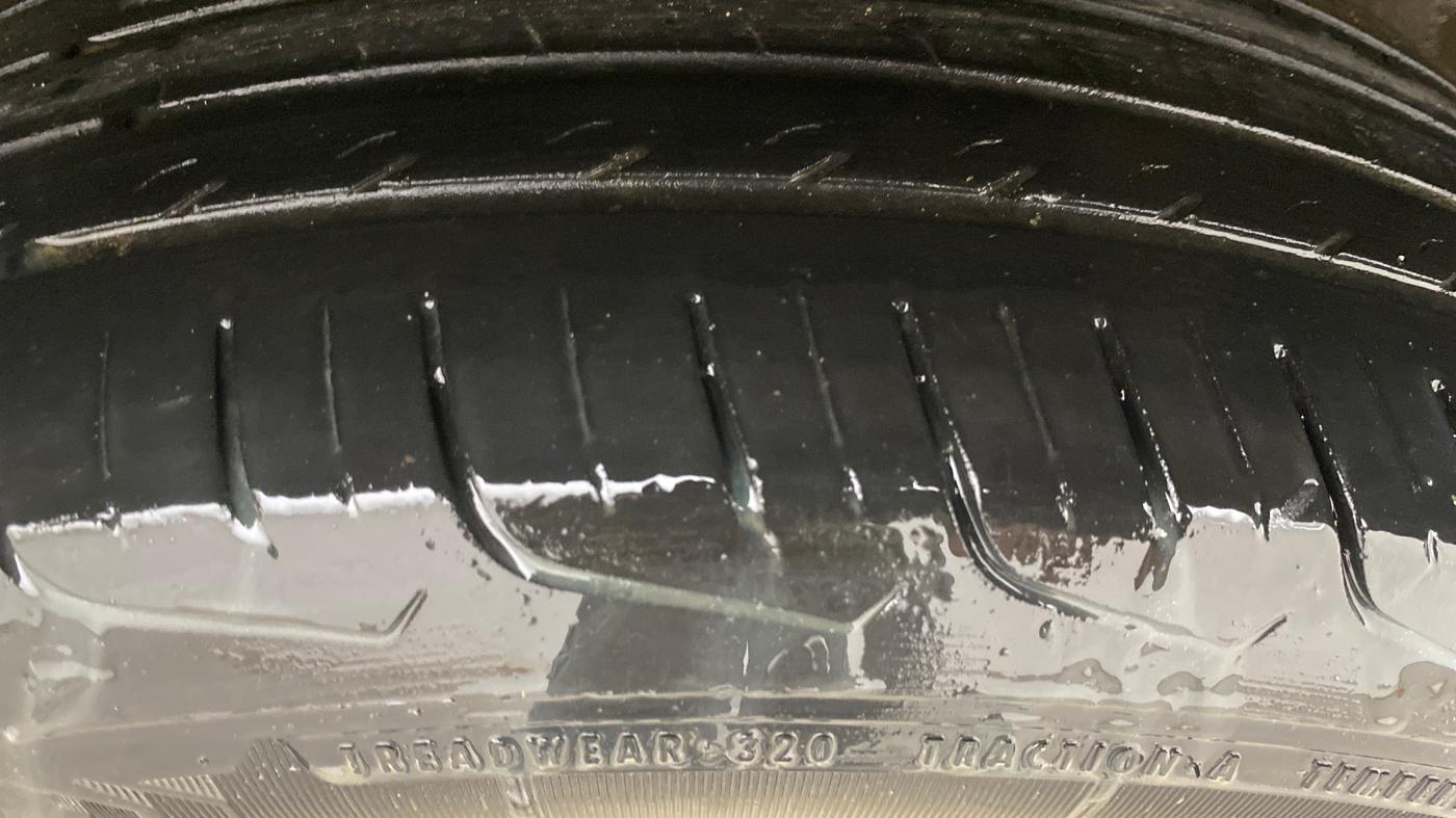 2023 Maruti FRONX DELTA PLUS 1.2MT, Petrol, Manual, 78,482 km, Left Rear Tyre Tread