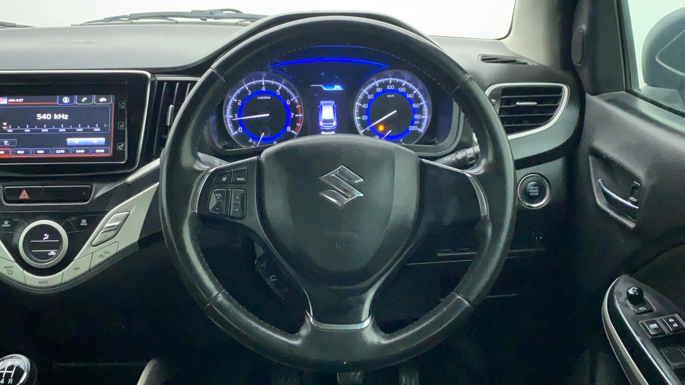2018 Maruti Baleno ALPHA PETROL 1.2, Petrol, Manual, 54,664 km, Steering Wheel Close Up