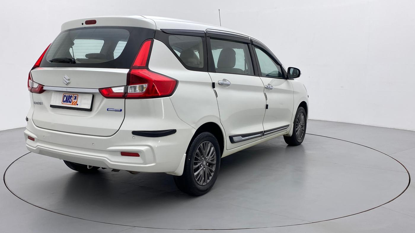 2019 Maruti Ertiga ZXI SMART HYBRID AT, Petrol, Automatic, 44,448 km, Right Back Diagonal