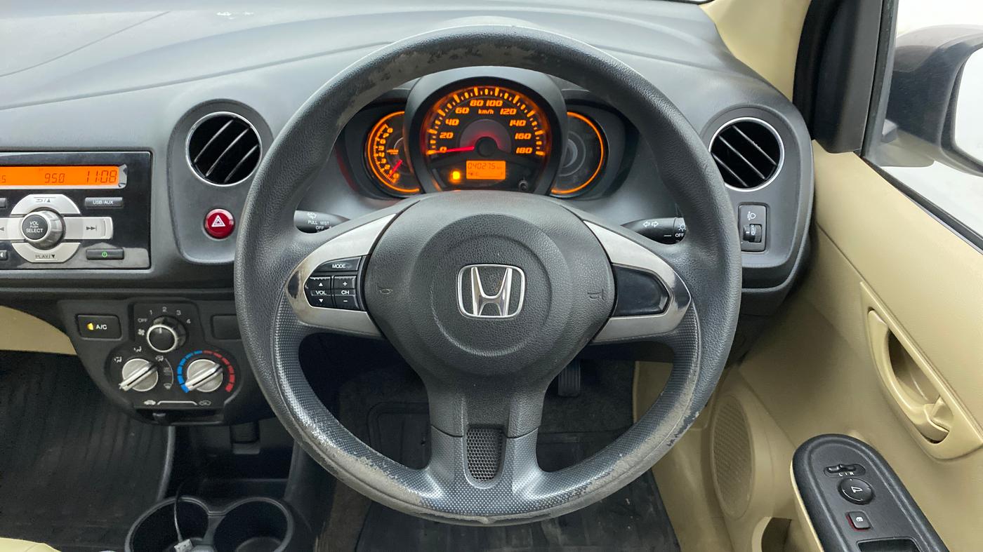 2014 Honda Amaze 1.2L I-VTEC S, Petrol, Manual, 40,274 km, Steering Wheel Close Up