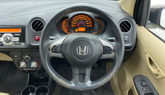 2014 Honda Amaze 1.2L I-VTEC S, Petrol, Manual, 40,274 km, Steering Wheel Close Up