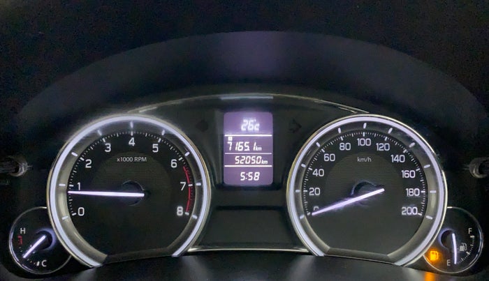 2015 Maruti Ciaz ZXI, Petrol, Manual, 52,038 km, Odometer Image
