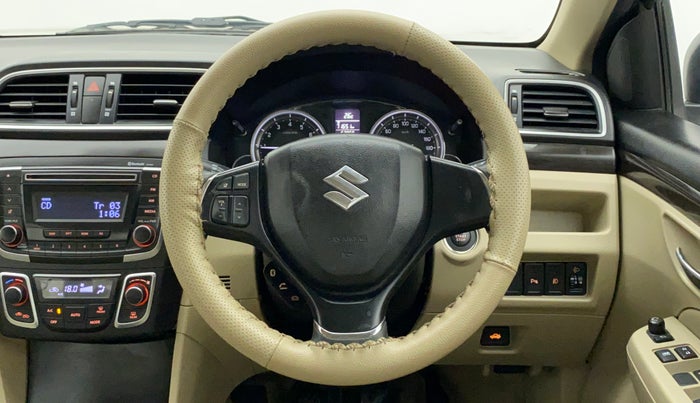 2015 Maruti Ciaz ZXI, Petrol, Manual, 52,038 km, Steering Wheel Close Up