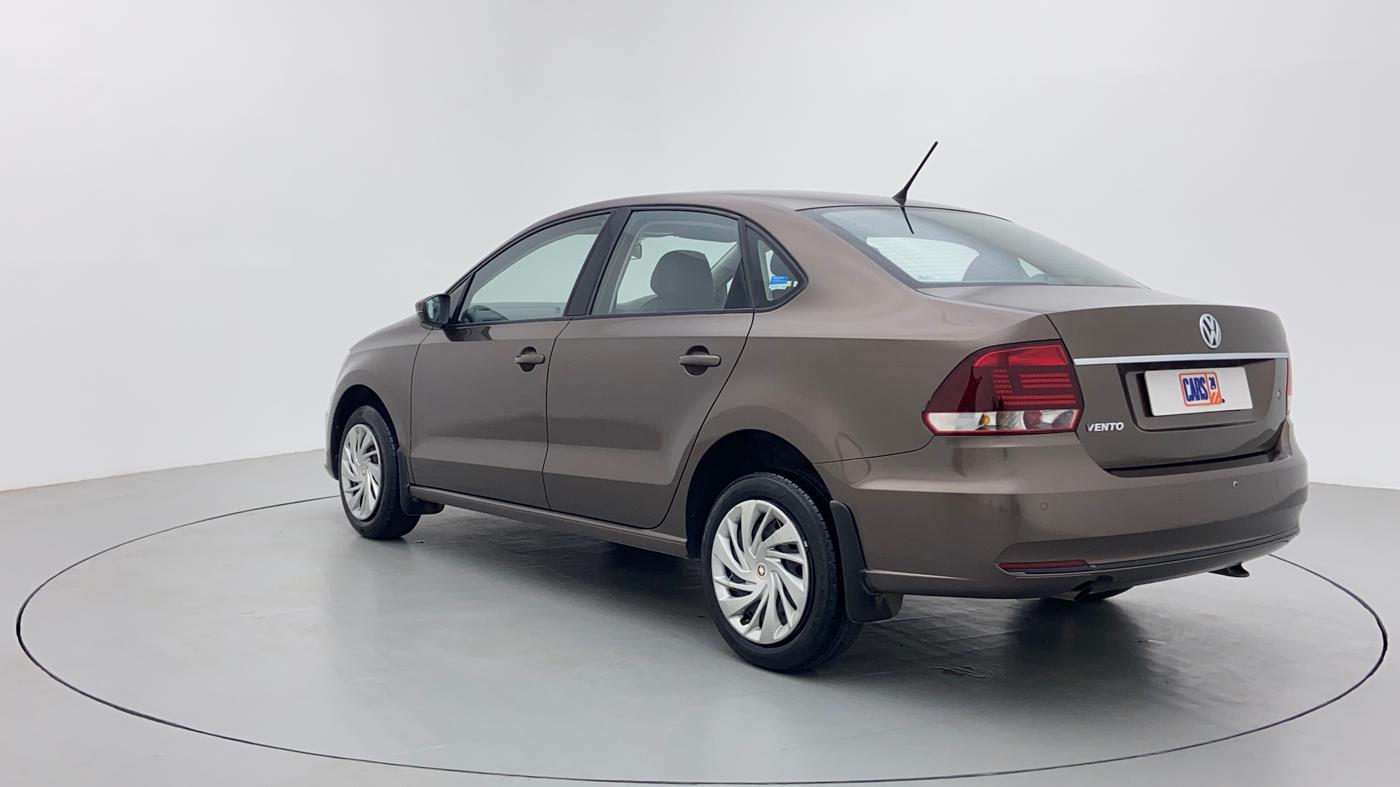 2018 Volkswagen Vento COMFORTLINE PETROL, Petrol, Manual, 24,137 km, Left Back Diagonal (45- Degree) View