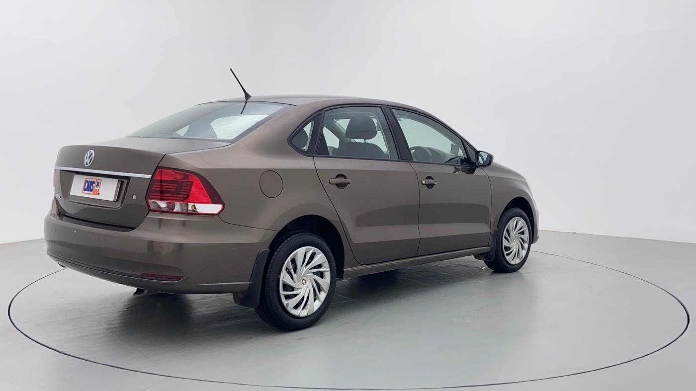 2018 Volkswagen Vento COMFORTLINE PETROL, Petrol, Manual, 24,137 km, Right Back Diagonal (45- Degree) View