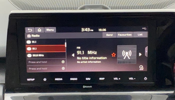 2019 KIA SELTOS HTX 1.5 PETROL, Petrol, Manual, 66,651 km, Infotainment System