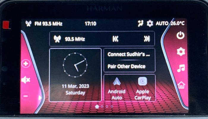 2022 Tata NEXON XZA PLUS (O) PETROL DARK EDITION, Petrol, Automatic, 13,193 km, Apple CarPlay and Android Auto