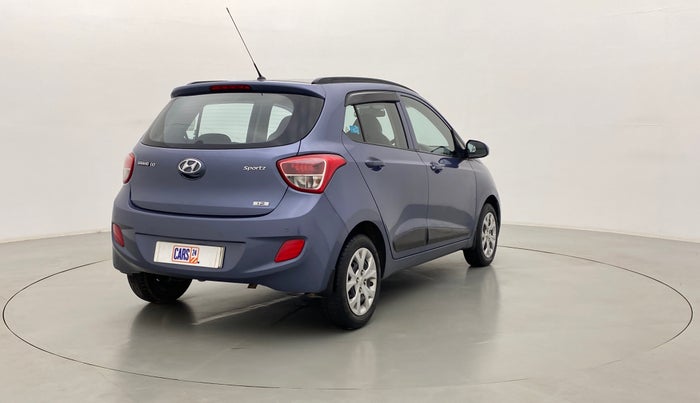 2015 Hyundai Grand i10 SPORTZ 1.2 KAPPA VTVT, Petrol, Manual, 16,870 km, Right Back Diagonal