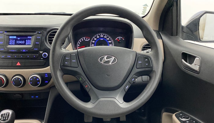 2015 Hyundai Grand i10 SPORTZ 1.2 KAPPA VTVT, Petrol, Manual, 16,870 km, Steering Wheel Close Up