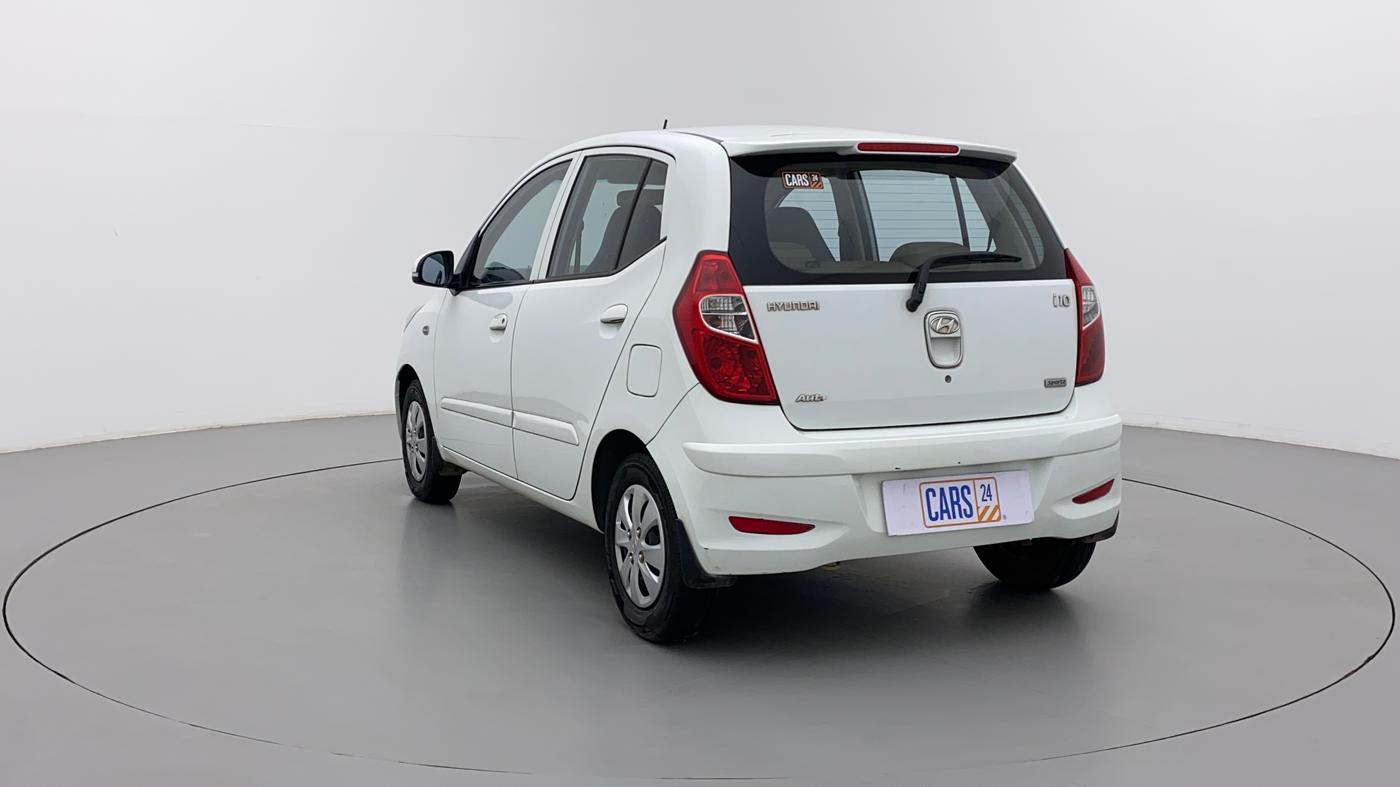 2012 Hyundai i10 SPORTZ 1.2 AT, Petrol, Automatic, 46,412 km, Left Back Diagonal