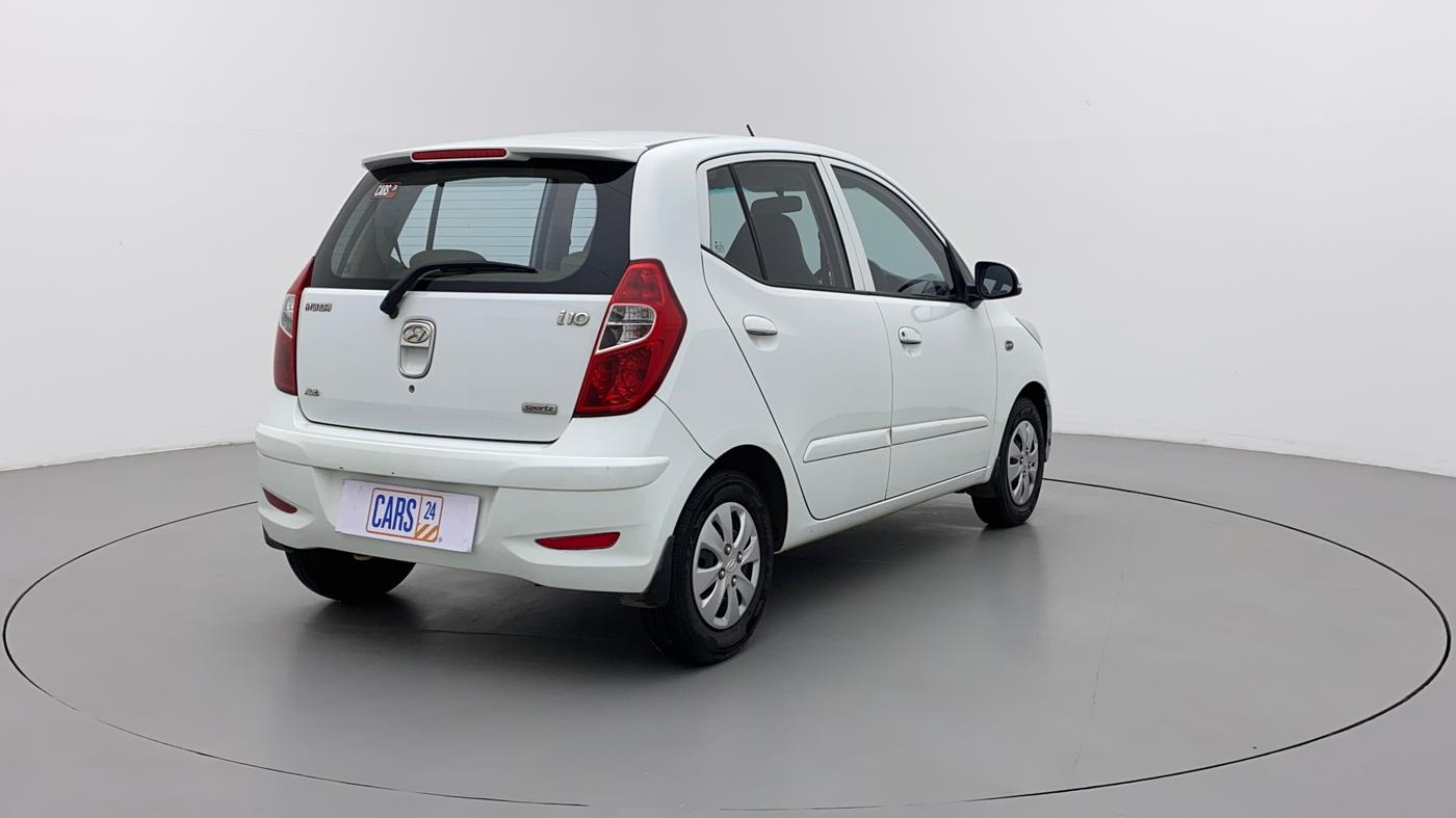 2012 Hyundai i10 SPORTZ 1.2 AT, Petrol, Automatic, 46,412 km, Right Back Diagonal