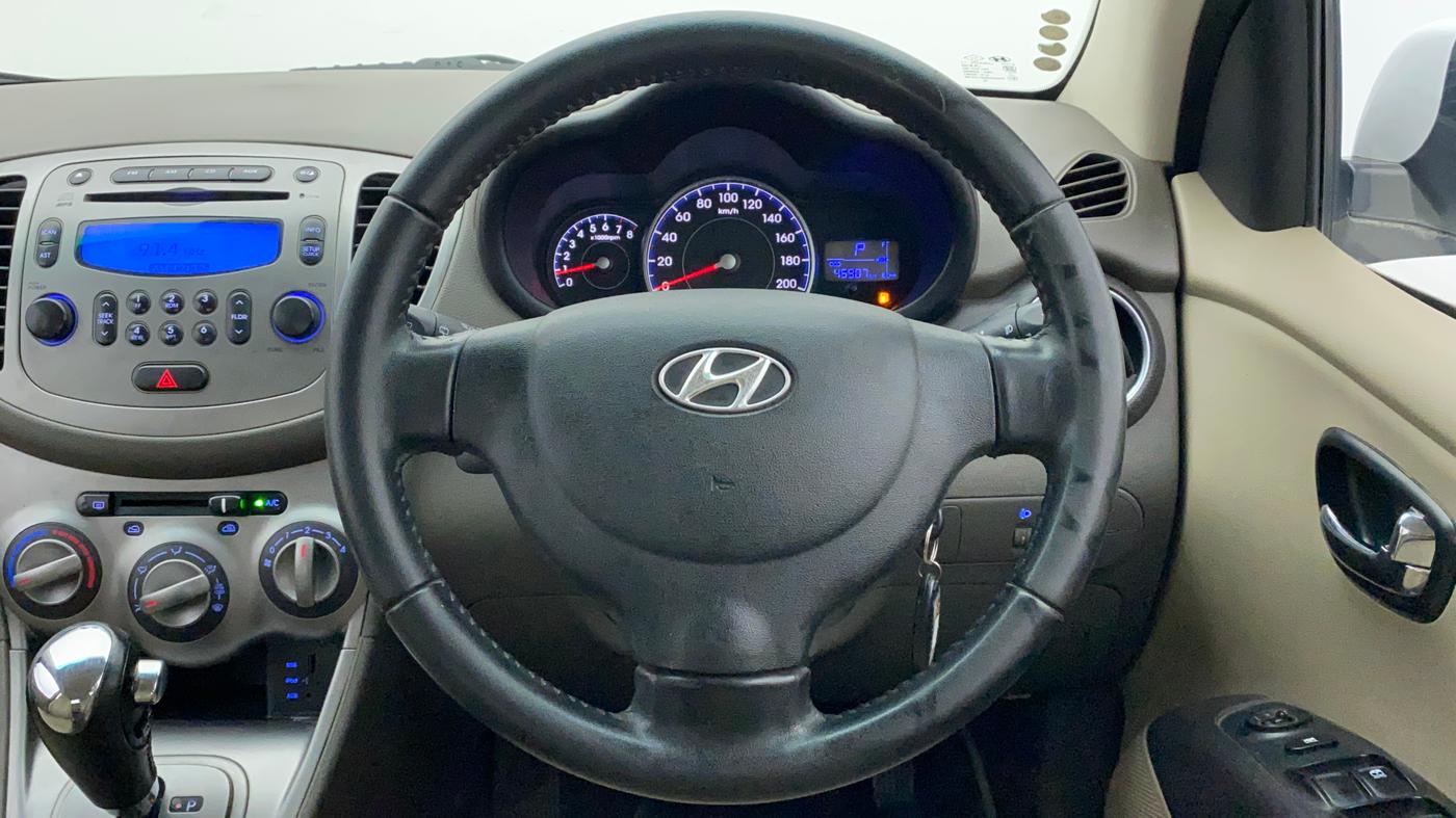 2012 Hyundai i10 SPORTZ 1.2 AT, Petrol, Automatic, 46,412 km, Steering Wheel Close Up