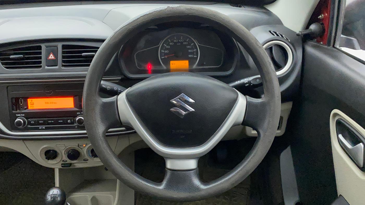 2019 Maruti Alto VXI, Petrol, Manual, 60,385 km, Steering Wheel Close Up