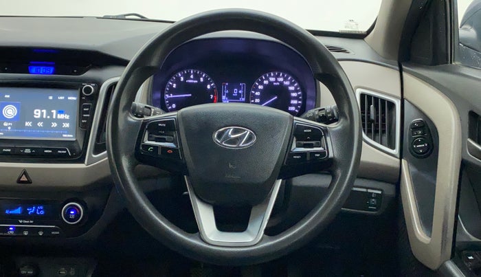2017 Hyundai Creta SX PLUS 1.6 PETROL, Petrol, Manual, 1,05,384 km, Steering Wheel Close Up