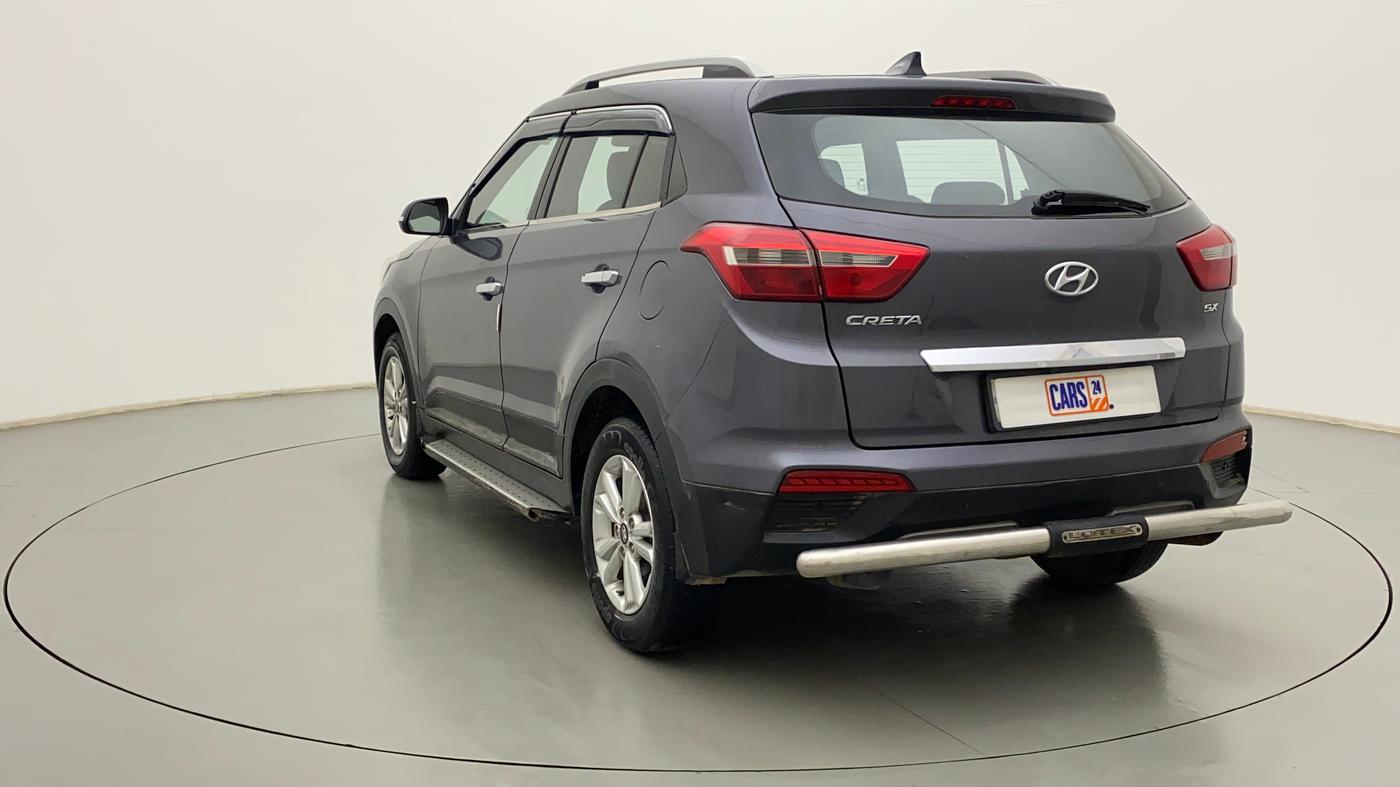 2017 Hyundai Creta SX PLUS 1.6 PETROL, Petrol, Manual, 1,05,384 km, Left Back Diagonal