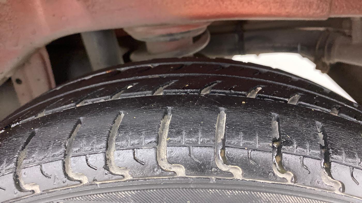 2013 Maruti Alto K10 VXI, Petrol, Manual, 64,542 km, Left Rear Tyre Tread
