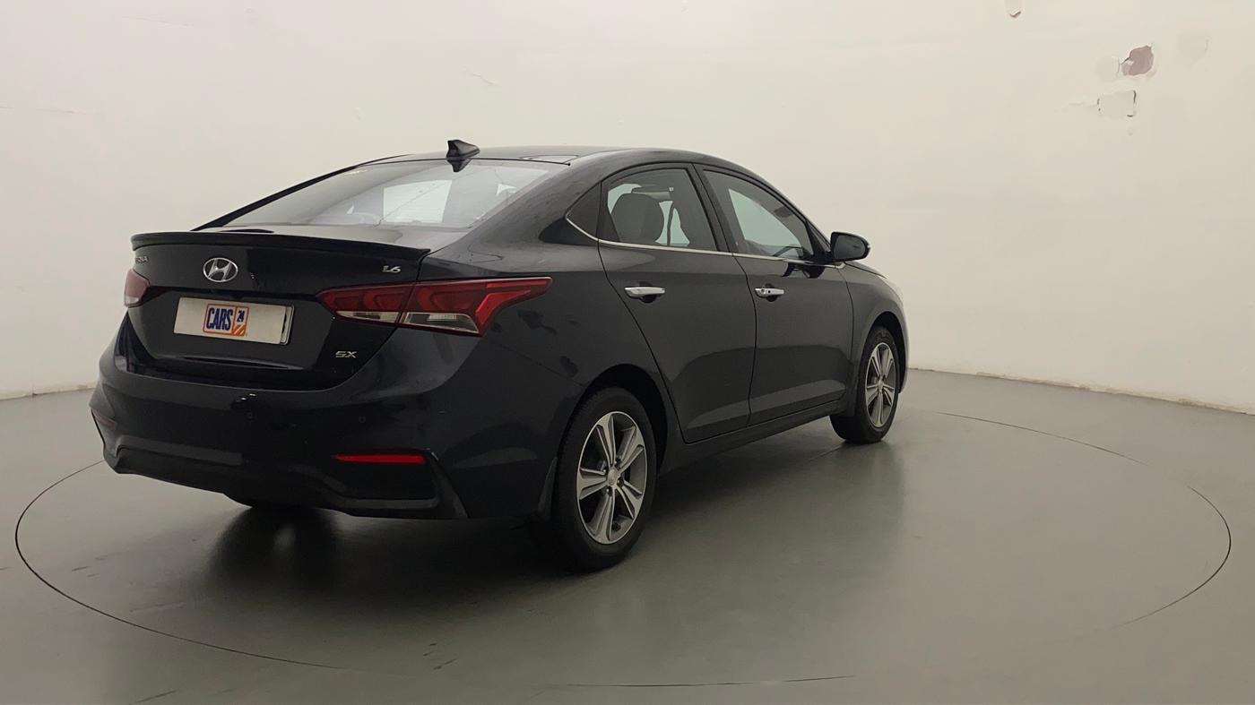 2019 Hyundai Verna 1.6 VTVT SX + AT, Petrol, Automatic, 50,480 km, Right Back Diagonal