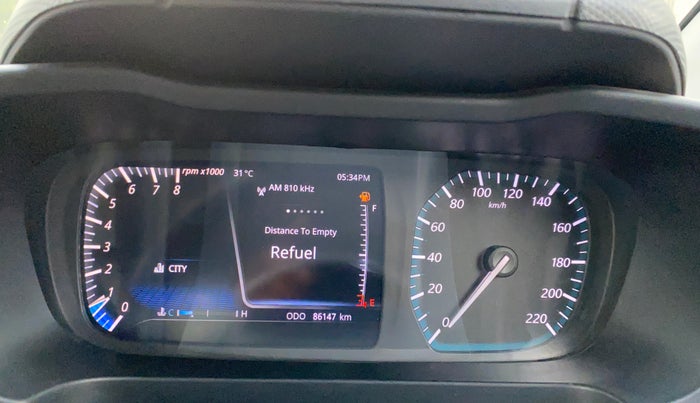 2020 Tata ALTROZ XZ PETROL, Petrol, Manual, 86,126 km, Odometer Image