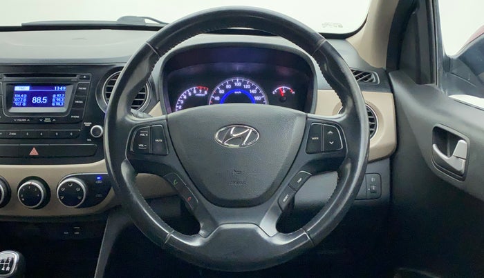2015 Hyundai Grand i10 ASTA (O) 1.2 KAPPA VTVT, Petrol, Manual, 39,950 km, Steering Wheel Close Up