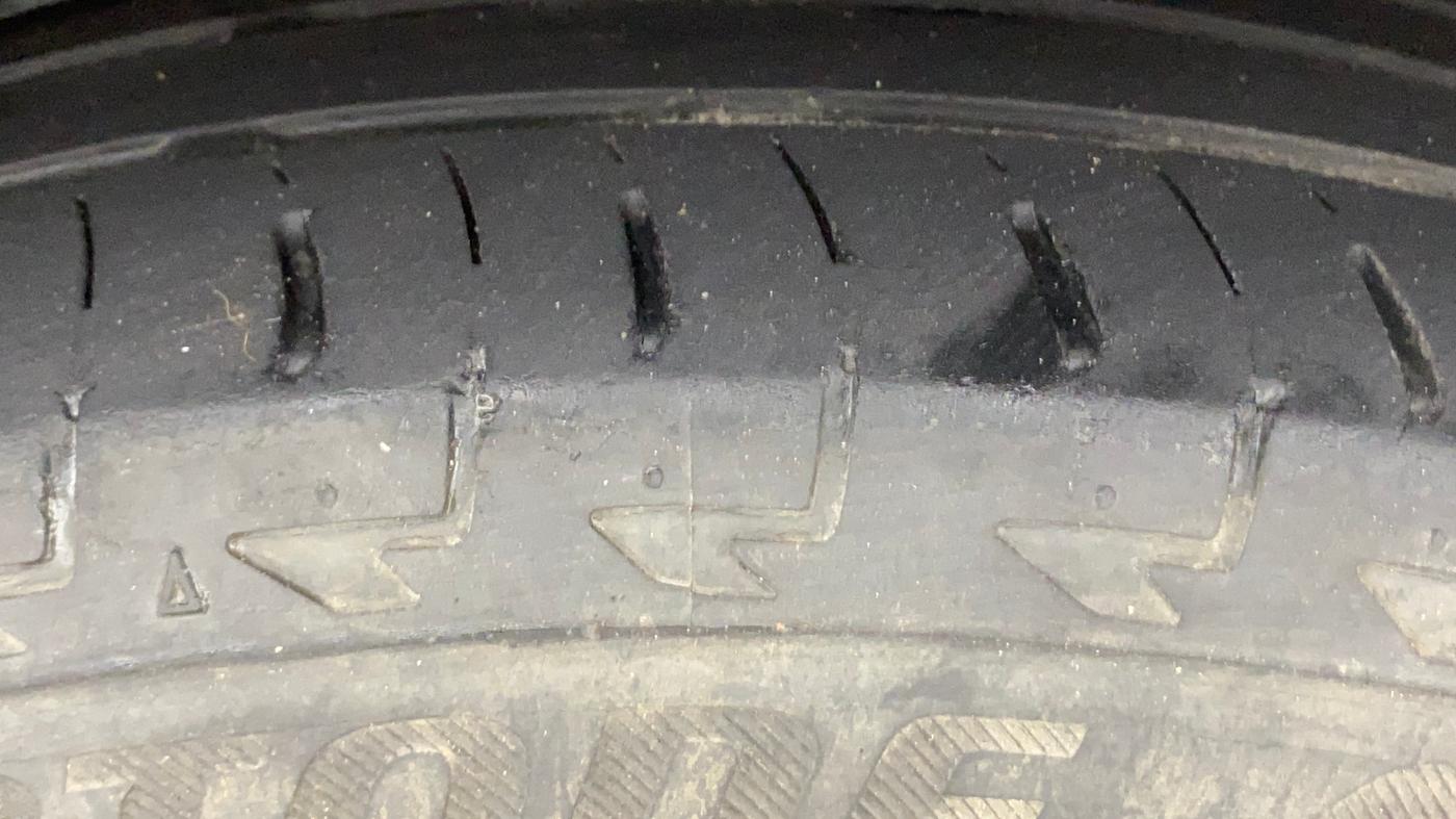 2019 Toyota Glanza G CVT, Petrol, Automatic, 51,972 km, Left Rear Tyre Tread