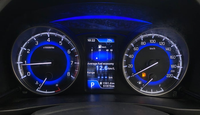 2019 Toyota Glanza G CVT, Petrol, Automatic, 51,972 km, Odometer Image