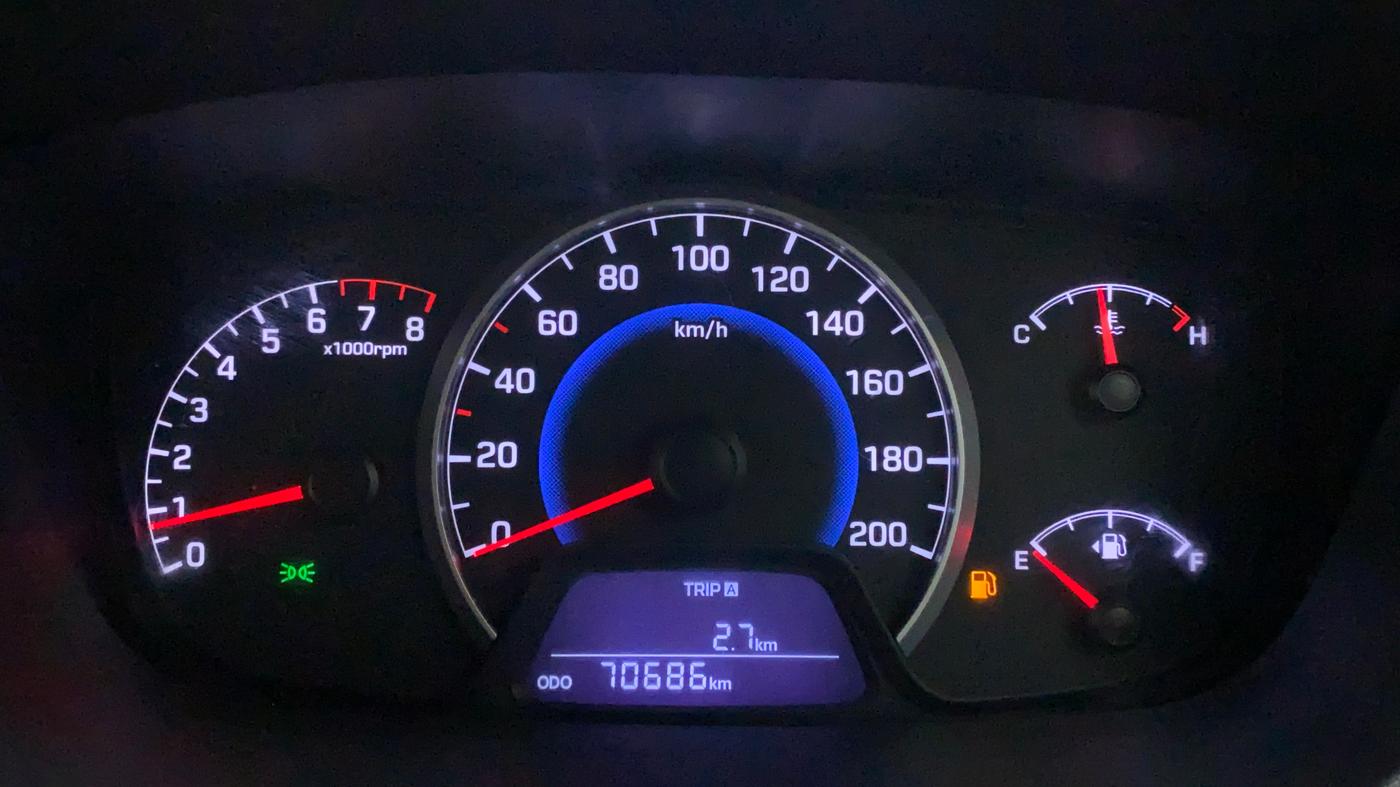 2013 Hyundai Grand i10 SPORTZ 1.2 KAPPA VTVT, CNG, Manual, 70,686 km, Odometer Image