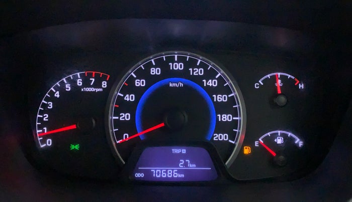 2013 Hyundai Grand i10 SPORTZ 1.2 KAPPA VTVT, CNG, Manual, 70,686 km, Odometer Image