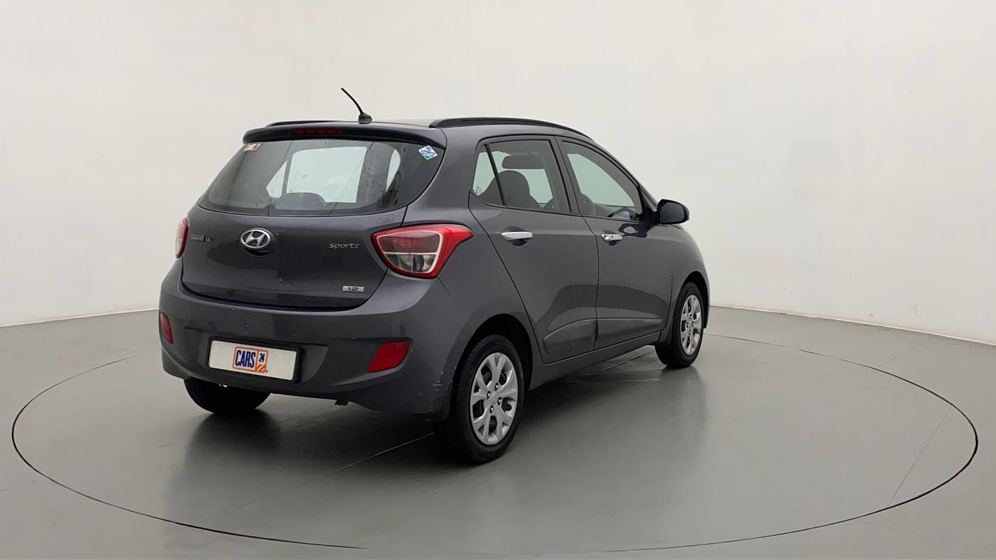 2013 Hyundai Grand i10 SPORTZ 1.2 KAPPA VTVT, CNG, Manual, 70,686 km, Right Back Diagonal