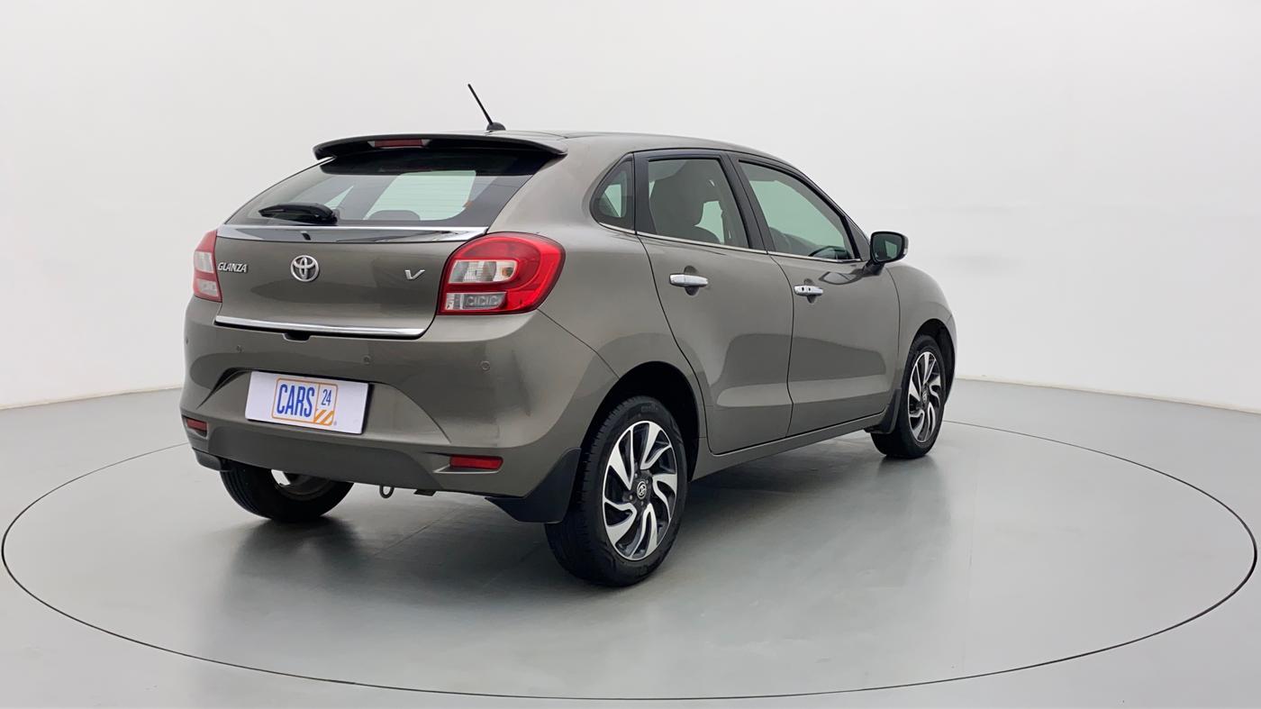 2021 Toyota Glanza V CVT, Petrol, Automatic, 40,774 km, Right Back Diagonal