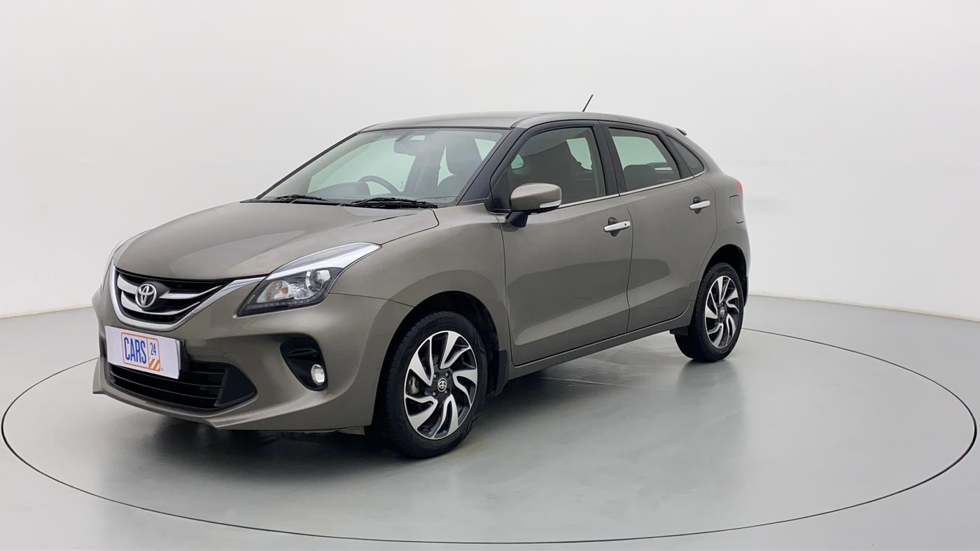 2021 Toyota Glanza V CVT, Petrol, Automatic, 40,774 km, Left Front Diagonal