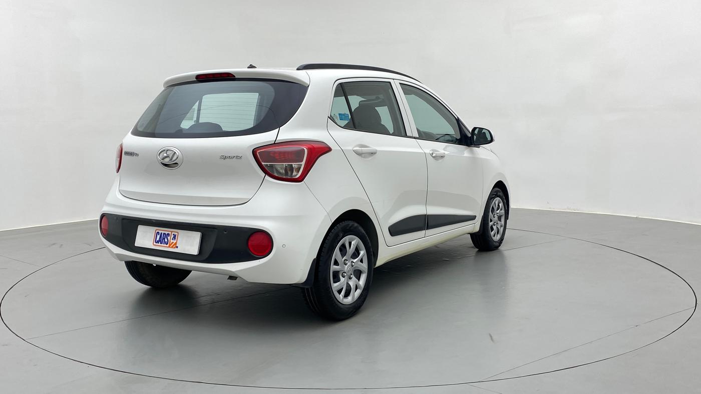 2018 Hyundai Grand i10 SPORTZ 1.2 KAPPA VTVT, Petrol, Manual, 83,405 km, Right Back Diagonal