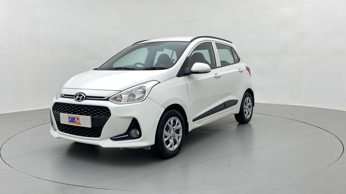 2018 Hyundai Grand i10 SPORTZ 1.2 KAPPA VTVT, Petrol, Manual, 83,405 km, Left Front Diagonal