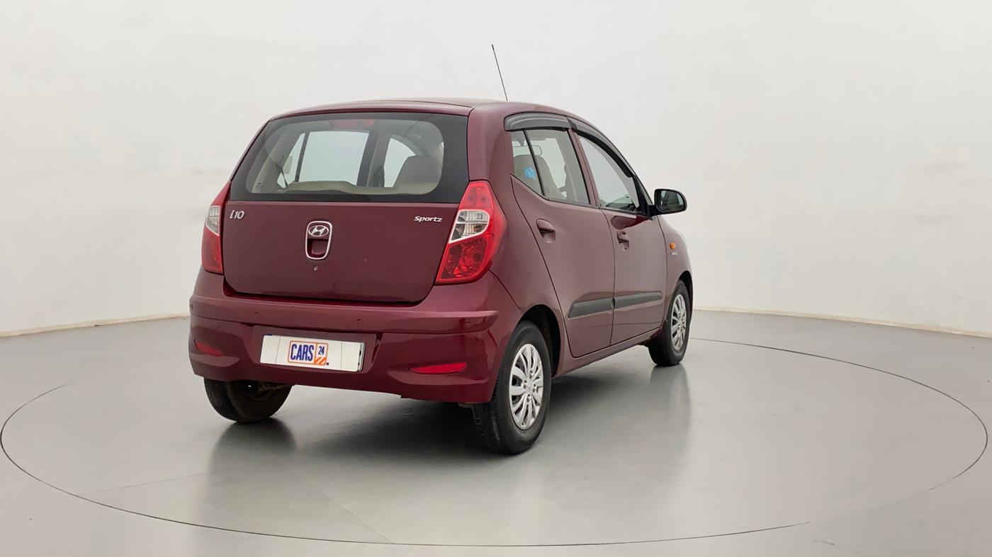 2016 Hyundai i10 SPORTZ 1.1 IRDE2, Petrol, Manual, 39,033 km, Right Back Diagonal